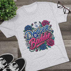 Dodger Baddie Roses Tee — Roses Dodgers Floral Fan Shirt