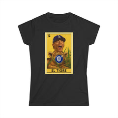 Yamamoto El Tigre Loteria Card Tee Shirt - Women's Softstyle Tee Casual Fit