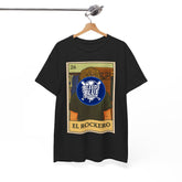 Kike El Rockero Loteria Card Tee Shirt - Unisex Heavy Cotton Casual Fit