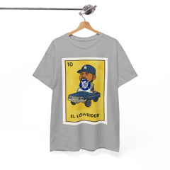 El Lowrider Tee – Vintage Lotería Style Lowrider Car & Driver Graphic Shirt