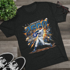 2500 Career Hits Baseball Tee – Milestone Freeman Tribute