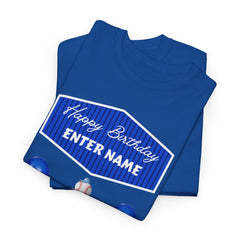 Personalized Kids Birthday Cake Tee — "Happy Birthday" Name T-Shirt