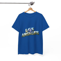 Los Angeles Photo-Block Tee — Retro Cityscape Graphic T-Shirt
