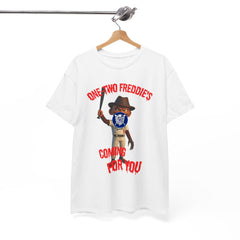 Halloween Spooky Freddie's Coming For You Tee Shirt - Unisex Heavy Cotton Casual Fit