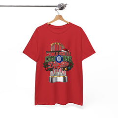 Holiday World Series Champions Dodgers Tee Shirt - Unisex Heavy Cotton Casual Fit
