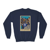 Dodgers "Los Campeones" Loteria Card Kids Sweatshirt - Unisex Crewneck Casual Streetwear