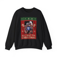 All I Want for Christmas Kike and Banda Sweatshirt - Unisex Crewneck Casual Streetwear