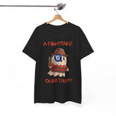 Halloween Spooky A Nightmare On Boo Street Tee Shirt - Unisex Heavy Cotton Casual Fit