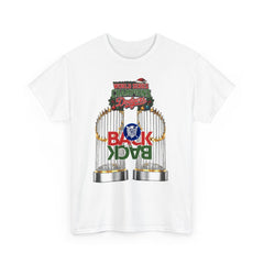 Holiday Back 2 Back World Series Champions Dodgers Tee Shirt - Unisex Heavy Cotton Casual Fit