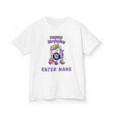 Personalized Kids Unicorn Birthday Tee β "Happy Birthday" Name T-Shirt