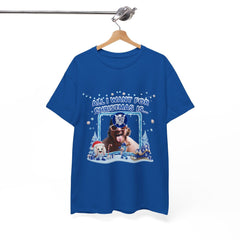 Holiday All I Want for Christmas Dodgers Kike Tee Shirt - Unisex Heavy Cotton Casual Fit