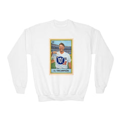 El Tricampeón Lotería Card Kershaw Team Pride - Youth Crewneck Sweatshirt