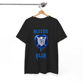 Heart Bleeds Blue Tee Shirt - Unisex Heavy Cotton Casual Fit