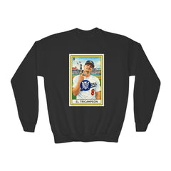 El Tricampeón Loteria Card Kike Team Pride - Youth Crewneck Sweatshirt