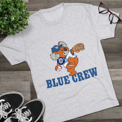 Blue Crew Koala Mascot Tee - Tri-Blend Crew T-Shirt