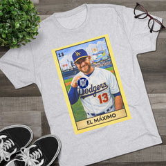 Muncy El Máximo Loteria Card Tee — Tri-Blend Crew T-Shirt