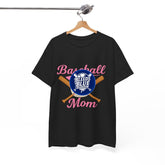 Pink Baseball Mom Tee Shirt - Unisex Heavy Cotton Casual Fit