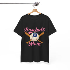 Pink Baseball Mom Tee Shirt - Unisex Heavy Cotton Casual Fit