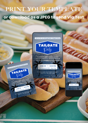 LA Tailgate Party Editable Invitation (Portrait)