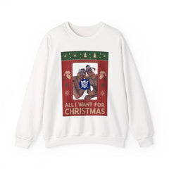 All I Want for Christmas Kike and Banda Sweatshirt - Unisex Crewneck Casual Streetwear
