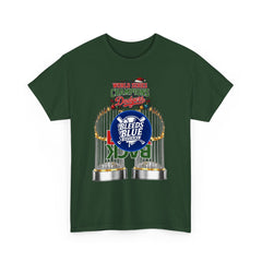 Holiday Back 2 Back World Series Champions Dodgers Tee Shirt - Unisex Heavy Cotton Casual Fit