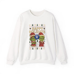 Holiday Ugly Christmas Baby Grinchies Sweatshirt - Unisex Crewneck Casual Streetwear