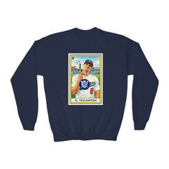 El Tricampeón Loteria Card Kike Team Pride - Youth Crewneck Sweatshirt