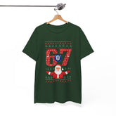 Holiday Santa 6 7 Tee Shirt - Unisex Heavy Cotton Casual Fit