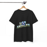 Los Angeles Photo-Block Tee β Retro Cityscape Graphic T-Shirt