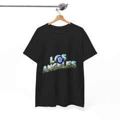 Los Angeles Photo-Block Tee — Retro Cityscape Graphic T-Shirt