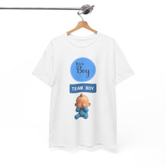It’s a Boy "Team Boy" Baby Guess Tee — Gender Reveal/Newborn Announcement T-Shirt