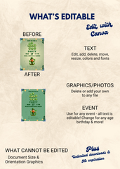 St. Paddy's Day Party Editable Invitation (Portrait)