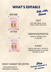 Gender Reveal Editable Invitation (Portrait)