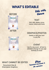 Princess Party Editable Invitation (Portrait)