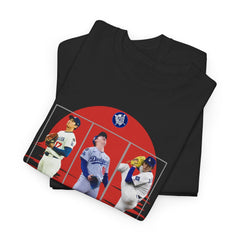 Dodgers Japanese Sensations Tee Shirt - Unisex Heavy Cotton Casual Fit