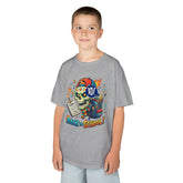 Kids Tee — Colorful Skull 'Back to School' Graphic