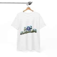 Los Angeles Photo-Block Tee — Retro Cityscape Graphic T-Shirt