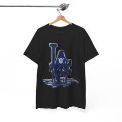 LA Urban Melting Drip Logo T-Shirt — Adult Heavy Cotton Casual Fit