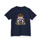 Kershaw Baseball Throne Kids T-Shirt β Youth Heavy Cotton Casual Fit