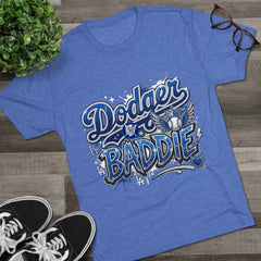 Dodger Baddie Tee - LA Baseball Fan Graphic Shirt
