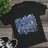 Dodger Baddie Tee - LA Baseball Fan Graphic Shirt