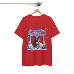 Holiday All I Want for Christmas Dodgers Kike Tee Shirt - Unisex Heavy Cotton Casual Fit