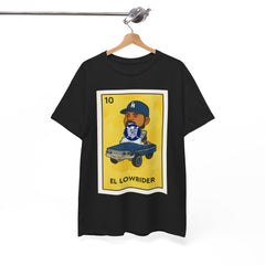 El Lowrider Tee – Vintage Lotería Style Lowrider Car & Driver Graphic Shirt