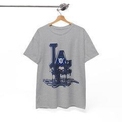 LA Urban Melting Drip Logo T-Shirt — Adult Heavy Cotton Casual Fit