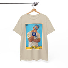 Baseball Card Tee — "Señor Azul" Vintage Player Graphic Shirt