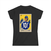 Dodgers Kike Senor Octubre Loteria Card Tee Shirt - Women's Softstyle Tee Casual Fit