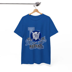 Los Angeles Dodgers Win Celebrate Repeat Tee Shirt - Unisex Heavy Cotton Casual Fit