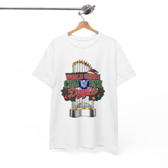 Holiday World Series Champions Dodgers Tee Shirt - Unisex Heavy Cotton Casual Fit
