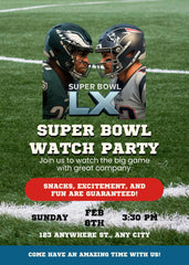 Watch Party Editable Invitation (Portrait)