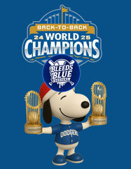 Holiday Dodgers Snoopy with Back 2 Back Trophies PNG | Back2Back Digital Art (6000x7712)